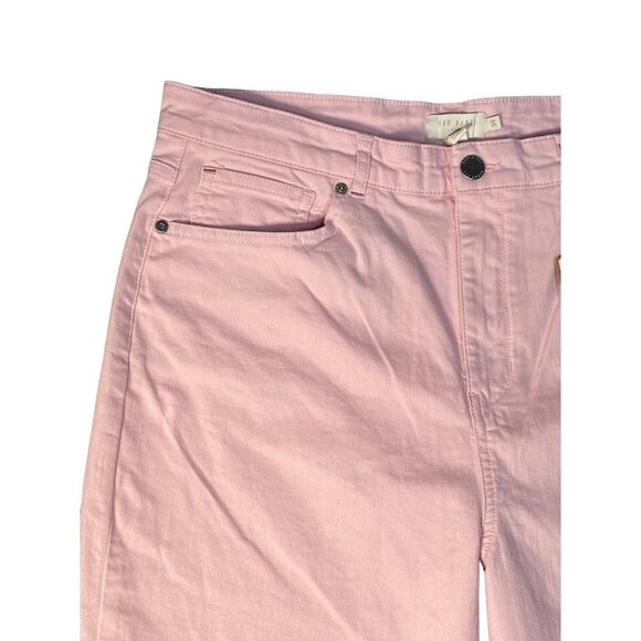 Ted Baker Womens Straight Leg Jeans Pink Stretch Cotton Blend Denim 34 New - Picture 4 of 11